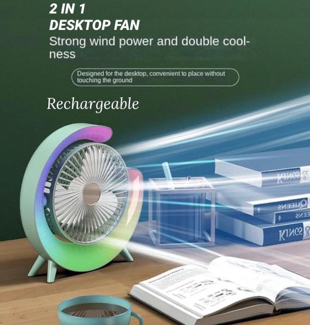 Fan Desktop Rechargeable 2:1 | Karnz