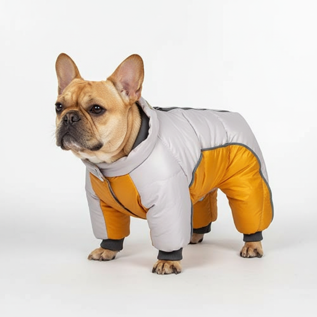 Warme und wasserdichte Winterjacke für Hunde mit reflektierenden Streifen