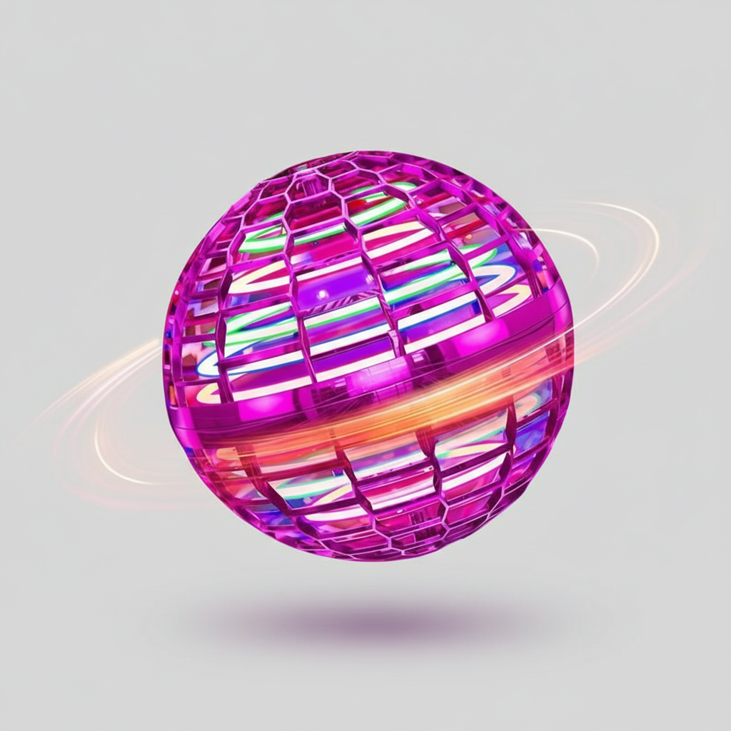 Karnz | Professional Hoverball | Fliegender Orb mit LED-Effekten | Aerodynamisches Bumerang-Design | Bruchfestes Gehäuse | USB-Wiederaufladbar | Interaktives High-Tech Spielzeug