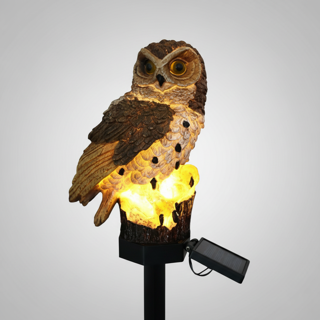 OwlGlow Solar-Gartenlampe
