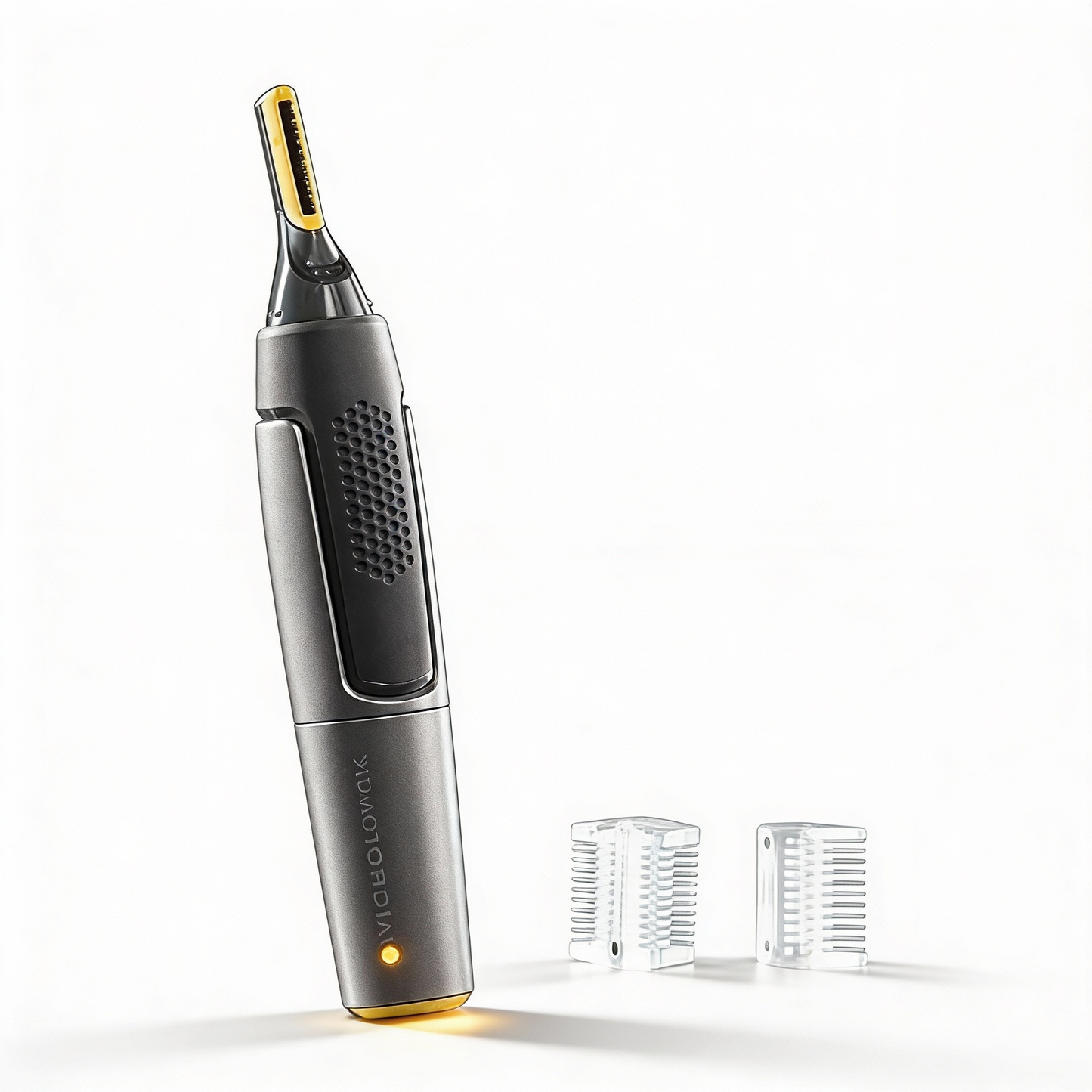 Karnz | Professional Ultradünner Präzisionstrimmer | Titan-Edelstahl-Klingen | Integriertes LED-Licht | Mikro-Oszillations-Technologie | Für Nase, Ohren & Konturen