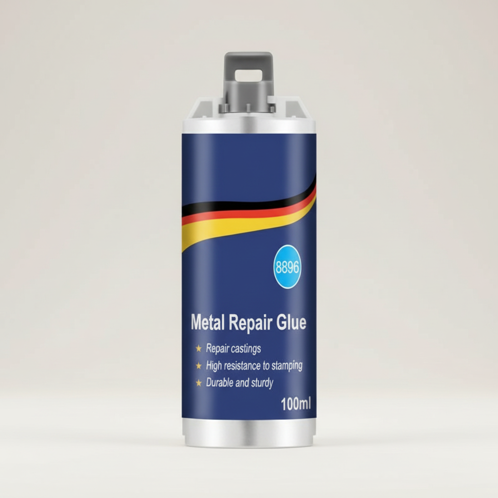 Karnz | Hochleistungs-Metall-Reparaturkleber | Industriekleber für Gusseisen, Stahl & Aluminium | Hitzebeständig & Wasserfest | 100ml Flüssigmetall-Reparaturset | Silber