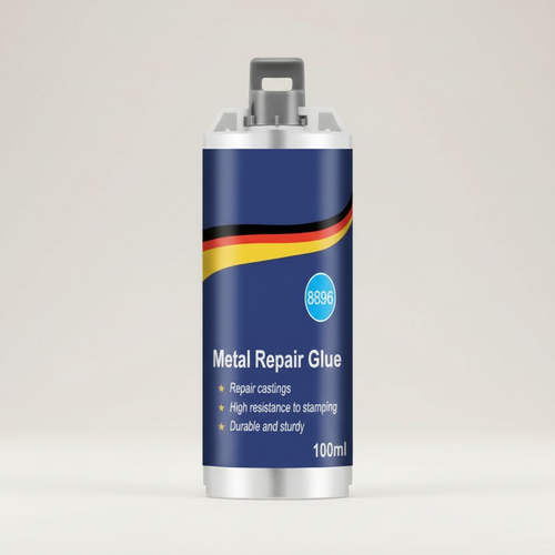 Karnz | Hochleistungs-Metall-Reparaturkleber | Industriekleber für Gusseisen, Stahl & Aluminium | Hitzebeständig & Wasserfest | 100ml Flüssigmetall-Reparaturset | Silber