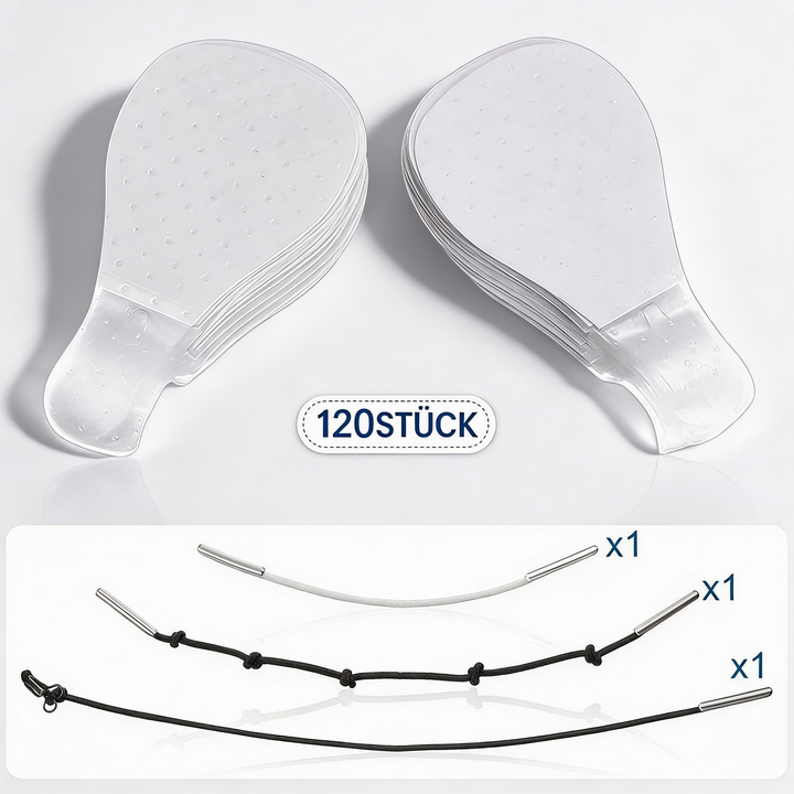 Karnz | Unsichtbare Facelift-Patches | 120er Vorratspack | Ultra-dünne 0,02mm Adhäsions-Technologie | Wasserfest & Hypoallergen | Mechanisches V-Shape Lifting | Transparent