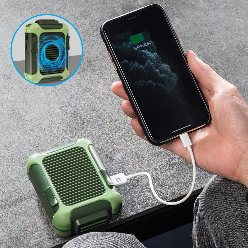 USB wiederaufladbarer tragbarer Taillenventilator | Karnz
