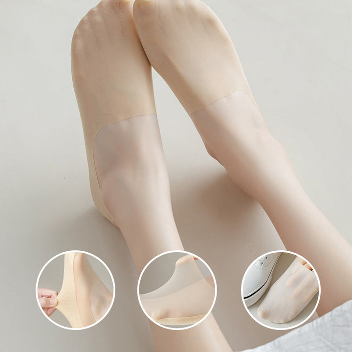 Atmungsaktive unsichtbare Eiskunstseide Socken | Karnz
