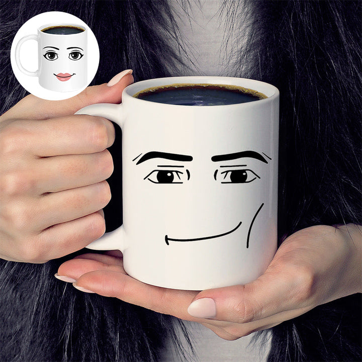 Emoji bedruckte Keramiktasse | Karnz