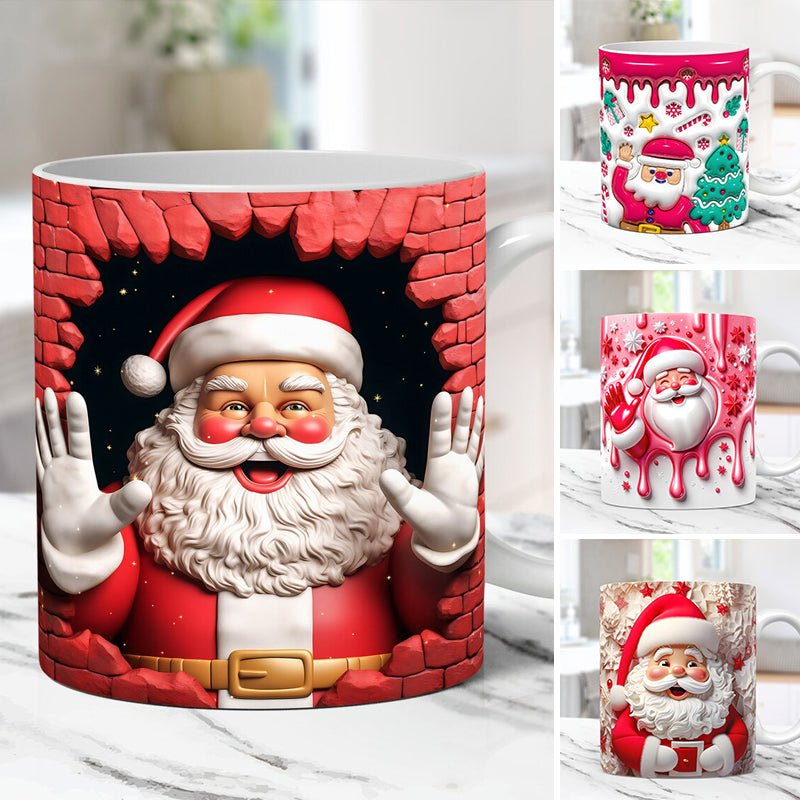 3D Weihnachten Aufgeblasene Tassenhülle | Karnz