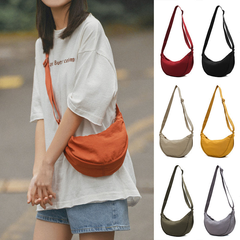 – Organisieren und stilvoll tragen mit dieser Half Moon Crossbody Tasche