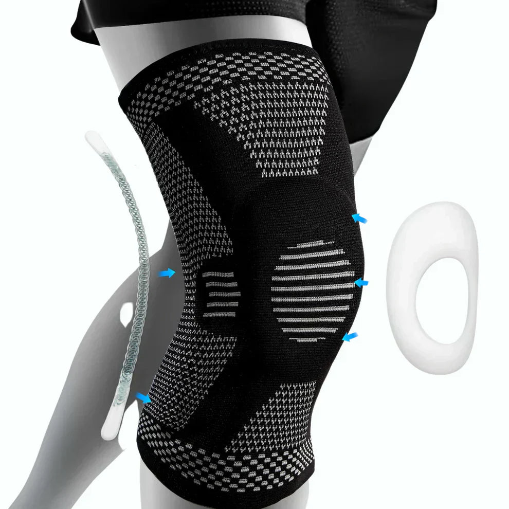 FlexiKnee Kompressionsbandage – Unterstützende Kniebandage bei Schmerzen, Schwellungen und Steifheit | Karnz