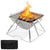 Faltbarer Camping Grill Edelstahl mit Höhenverstellbar Grillrost | Karnz