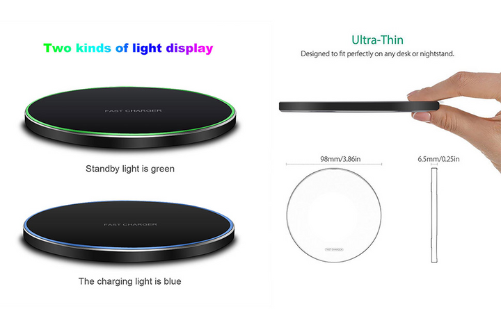 Karnz | 30W Schnelles kabelloses Ladepad | Premium USB C Ladekabel MagSafe Ladegerät für Apple iPhone, Samsung & Android - Fast Wireless Charging Pad