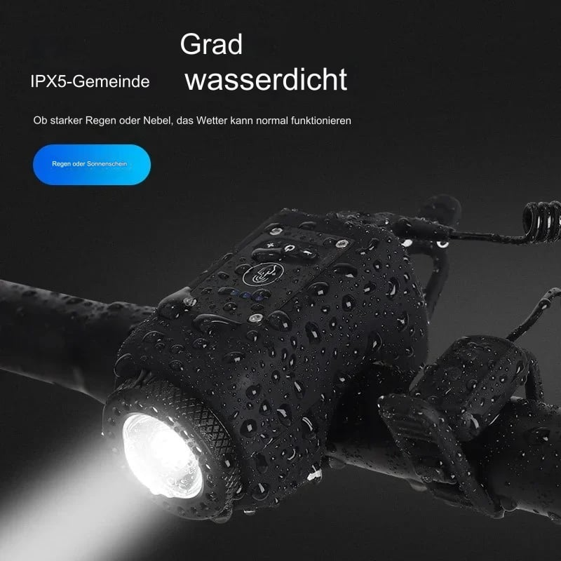 Elektronische Fahrradklingel mit LED Licht | Karnz