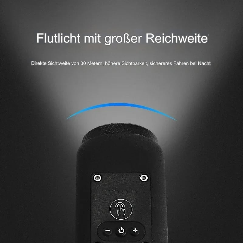 Elektronische Fahrradklingel mit LED Licht | Karnz
