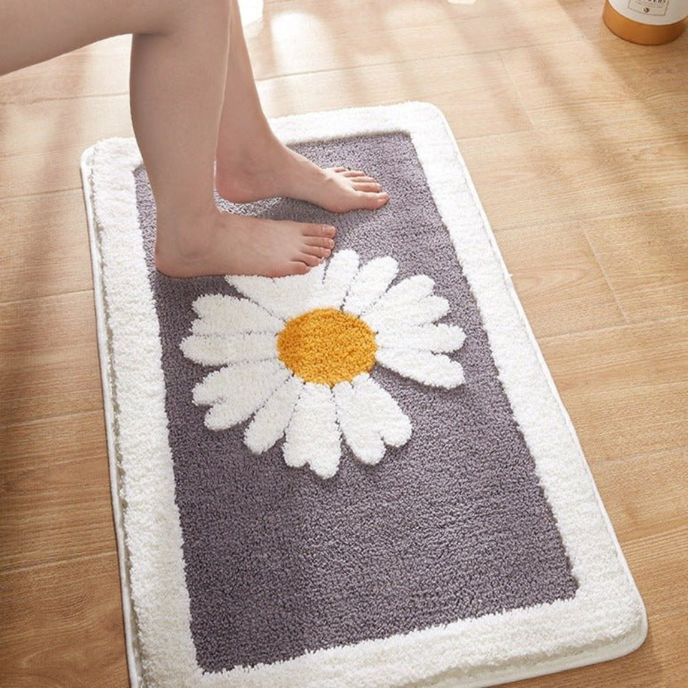 Fleur Plush Badematte mit Blumenmuster