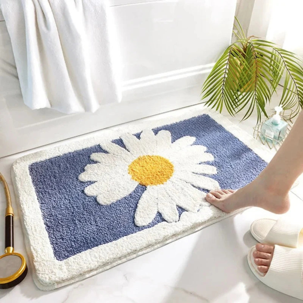 Fleur Plush Badematte mit Blumenmuster