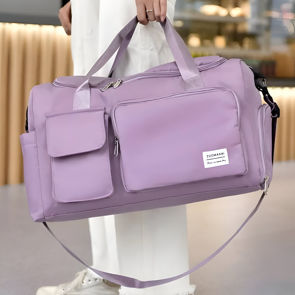 Wasserdichte Reisetasche mit Schuhfach – Leichte Wochenendtasche mit viel Stauraum