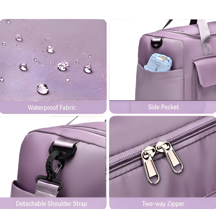 Wasserdichte Reisetasche mit Schuhfach – Leichte Wochenendtasche mit viel Stauraum | Karnz