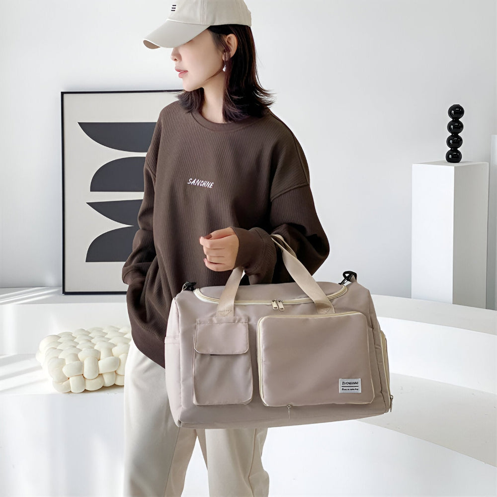 Wasserdichte Reisetasche mit Schuhfach – Leichte Wochenendtasche mit viel Stauraum | Karnz
