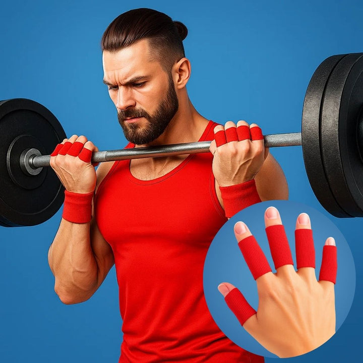 FlexiGuard | Finger Schutzärmel – Verletzungsprävention – Atmungsaktive, enganliegende Passform – Hält Wunden und Verbände an Ort und Stelle – Sport- und Alltagskomfort Karnz