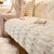 Fluffy Plush Gestreifter Möbel Protector Couch Cover - Rutschfest | Karnz