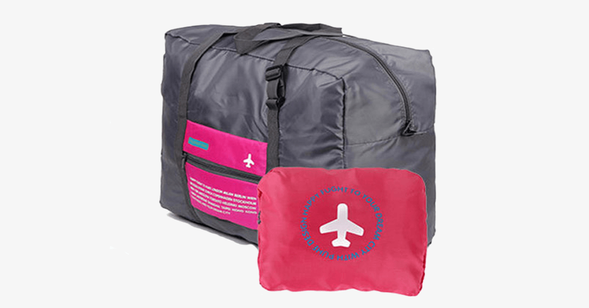 Faltbare Reisetasche – aus strapazierfähigem Nylon – verstellbare Gurte – stabiler Tragegriff – faltbar