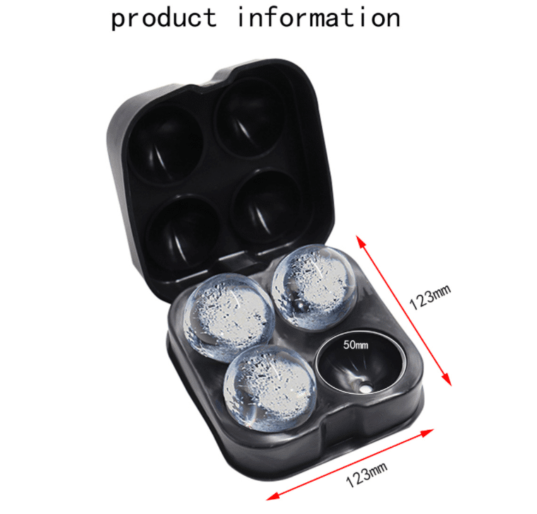 Eiswürfelform aus Silikon - Eiskugel | Karnz