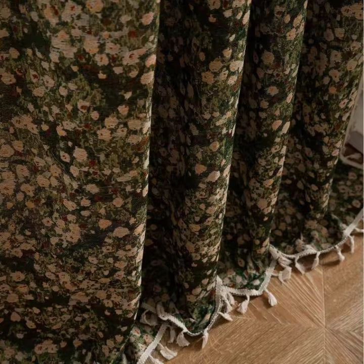 Karnz | Französisches Vintage-Blumenmuster Vorhang