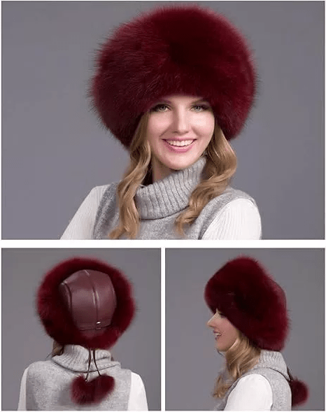 Glaciera Lux Wintermütze | Echtpelzmütze mit Ohrenschützern | Elegante und warme Luxusmütze für Damen