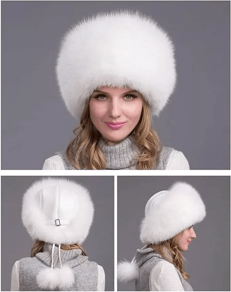 Glaciera Lux Wintermütze | Echtpelzmütze mit Ohrenschützern | Elegante und warme Luxusmütze für Damen