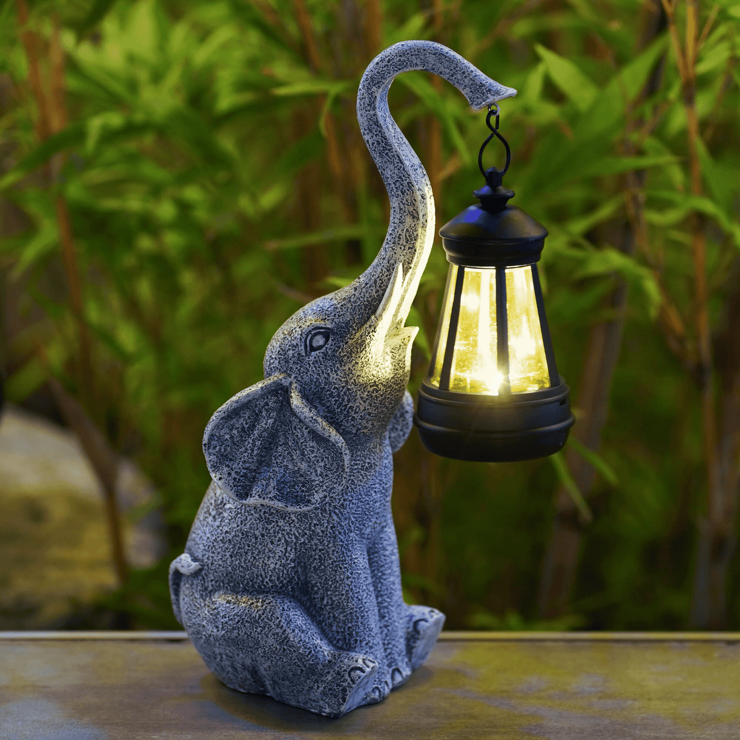 Atmosphärische Solarleuchte für den Garten - Elephant Glow | Karnz