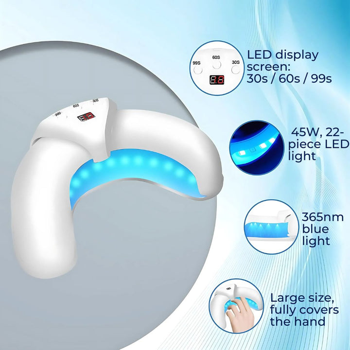 FungiFree | Lasergerät gegen Nagelpilz - Duale Wellenlängenpenetration - Kompakt für den Heimgebrauch - Wiederherstellung von Pilznägeln Karnz