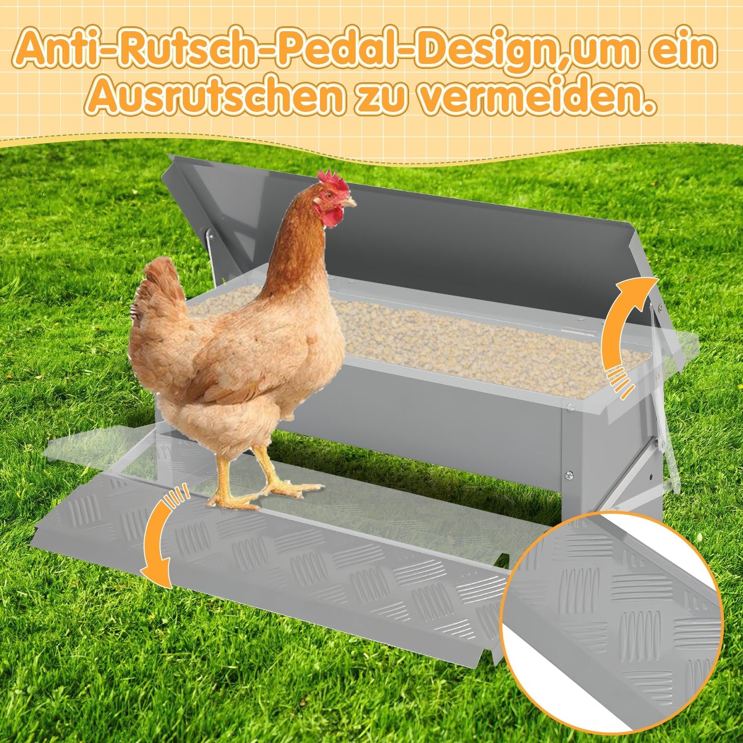 Futterautomat Futterspender mit Handschuhe 5kg | Karnz