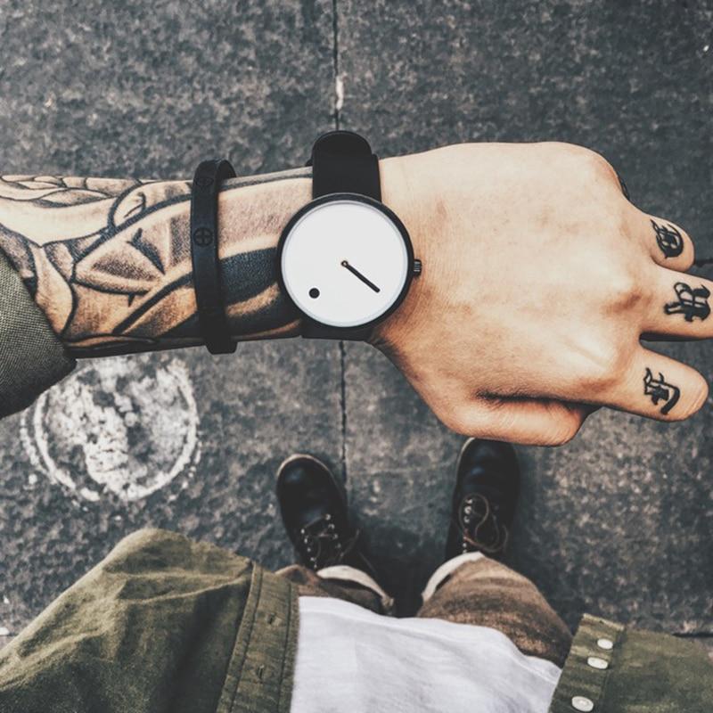 Karnz | IcoolGadgets Quarz Uhr Herren Luxus Freizeit Schwarz Japan Quarz Uhr Einfache Designer Mode Uhr männlich