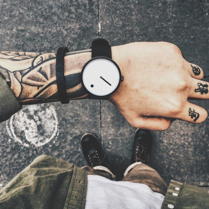 Karnz | IcoolGadgets Quarz Uhr Herren Luxus Freizeit Schwarz Japan Quarz Uhr Einfache Designer Mode Uhr männlich