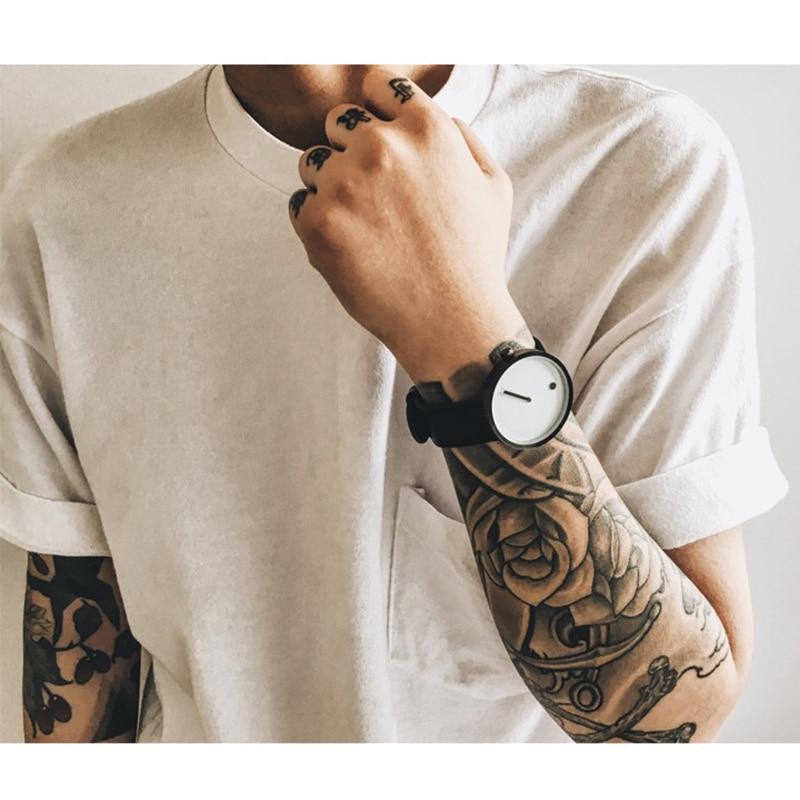 Karnz | IcoolGadgets Quarz Uhr Herren Luxus Freizeit Schwarz Japan Quarz Uhr Einfache Designer Mode Uhr männlich