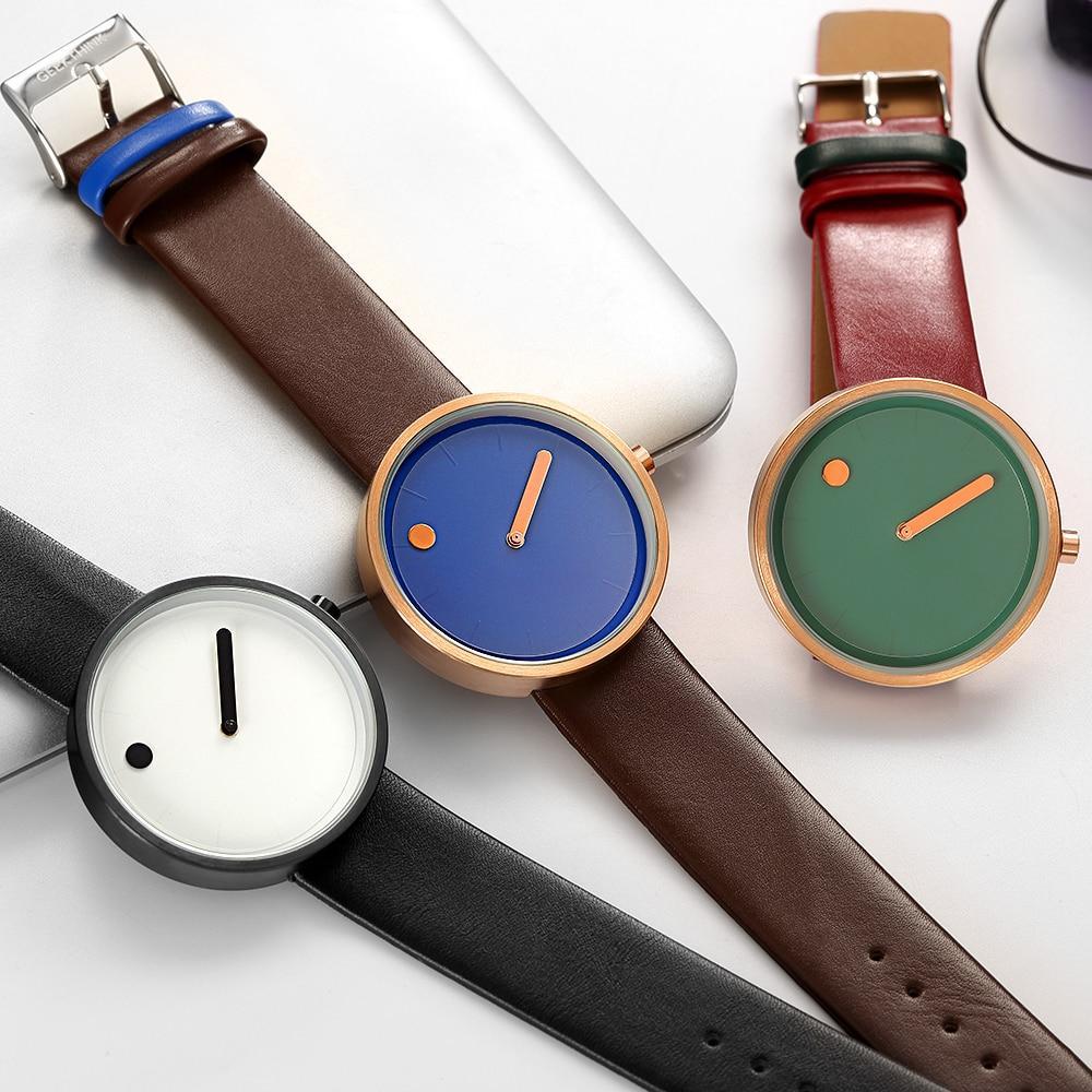 Karnz | IcoolGadgets Quarz Uhr Herren Luxus Freizeit Schwarz Japan Quarz Uhr Einfache Designer Mode Uhr männlich