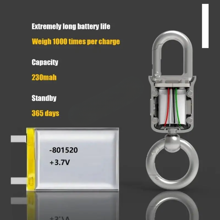 Taschenformat Schlüsselanhänger LCD Waage | Karnz