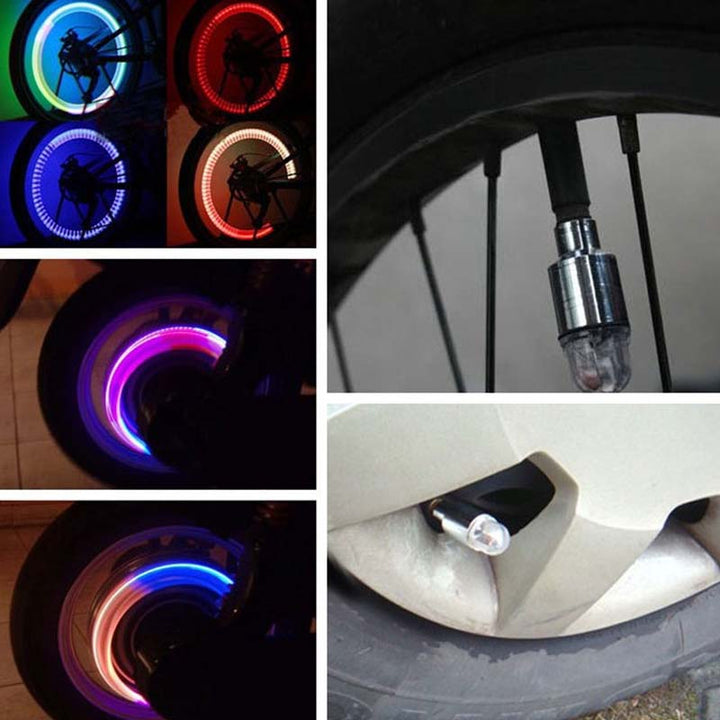 LED-Ventilkappen für Autos, Fahrräder und Roller