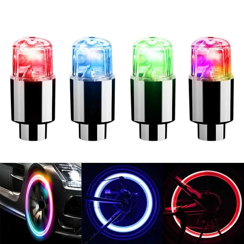 LED-Ventilkappen für Autos, Fahrräder und Roller