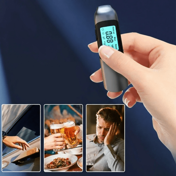 Sofort-Alkoholtester mit USB-Ladefunktion und 3-Sekunden-Ergebnissen