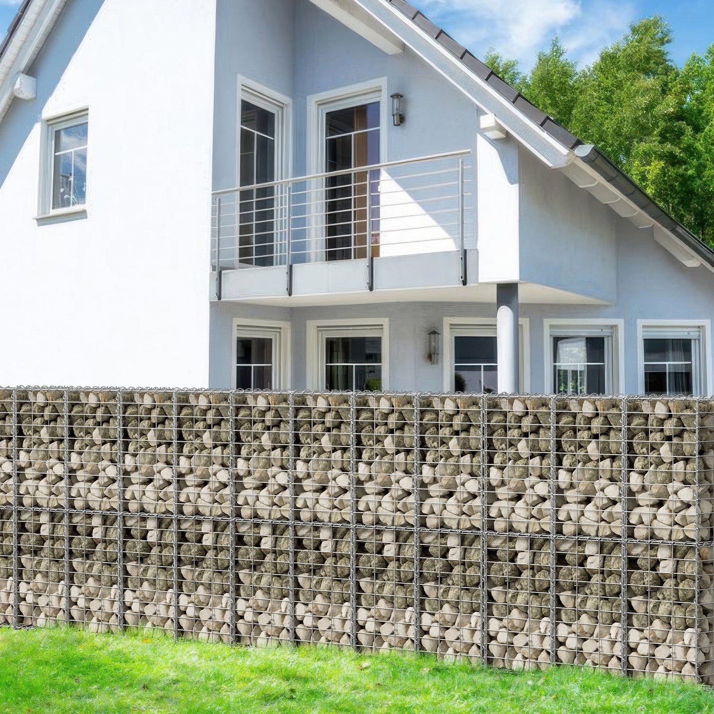 Gabionen Gabionenkörbe Metall Verzinkt Gabionenzaun | Karnz