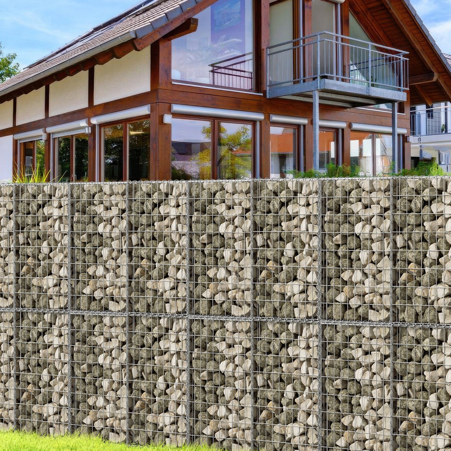 Gabionen Gabionenkörbe Metall Verzinkt Gabionenzaun | Karnz