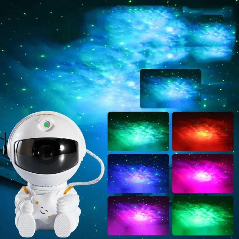Galaxy Starry Sky Projektorlampe - Astronaut LED-Projektionsnachtlicht für das Schlafzimmer | Karnz