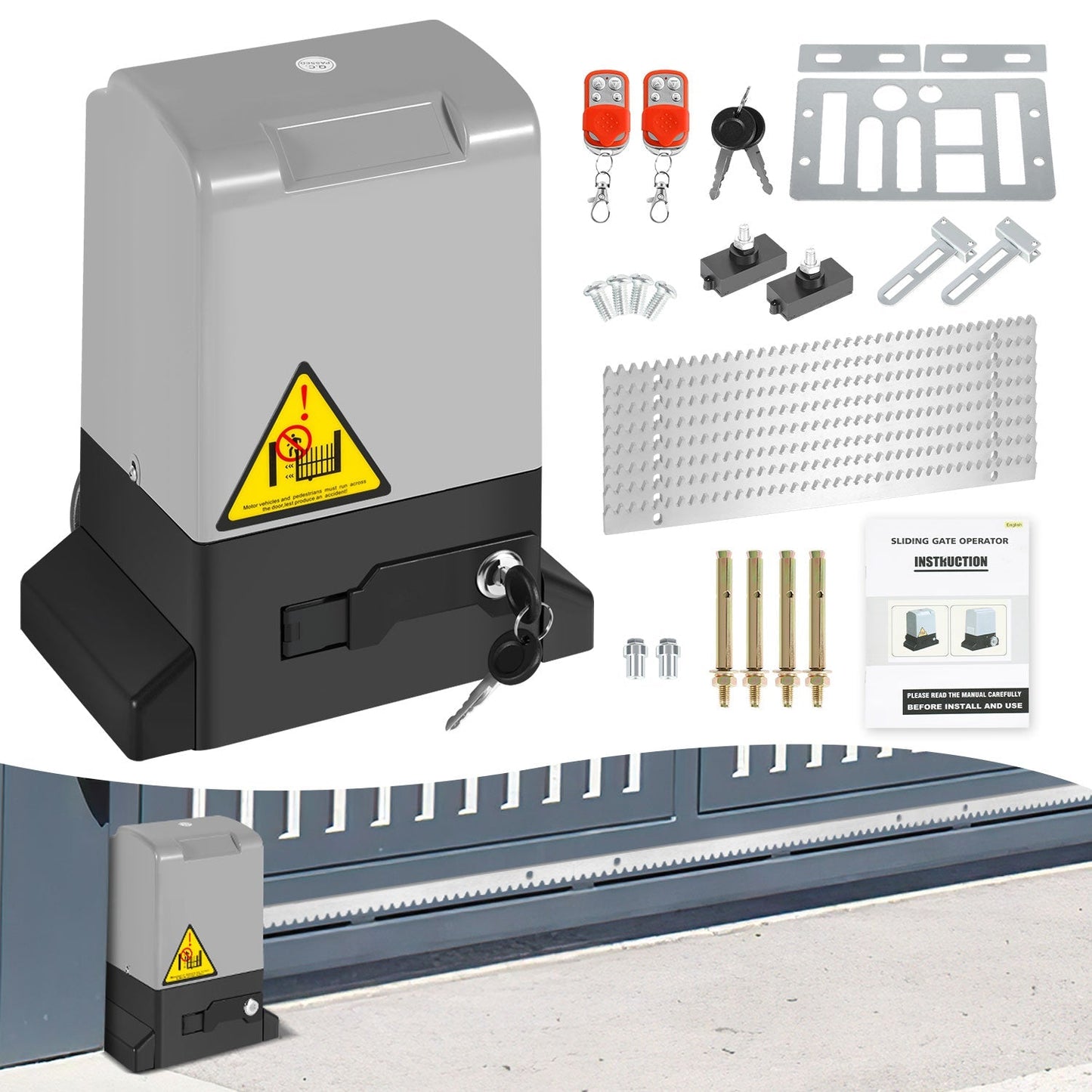 Schiebetorantrieb Garagentoröffner 370W/550W/750W | Karnz
