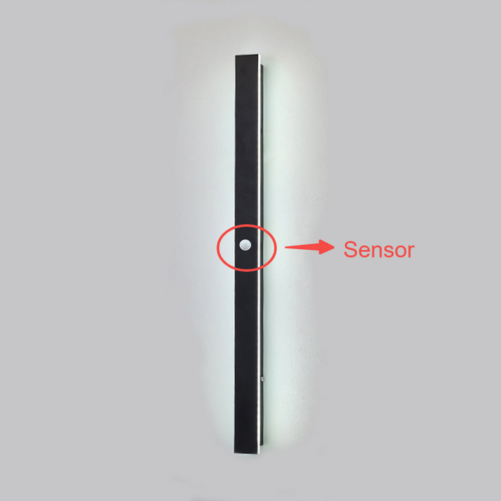 Zenith - Tight LED Wandleuchten Schwarzes Metall für Innen und Außen, modernes Design für Garten und Flur | Karnz