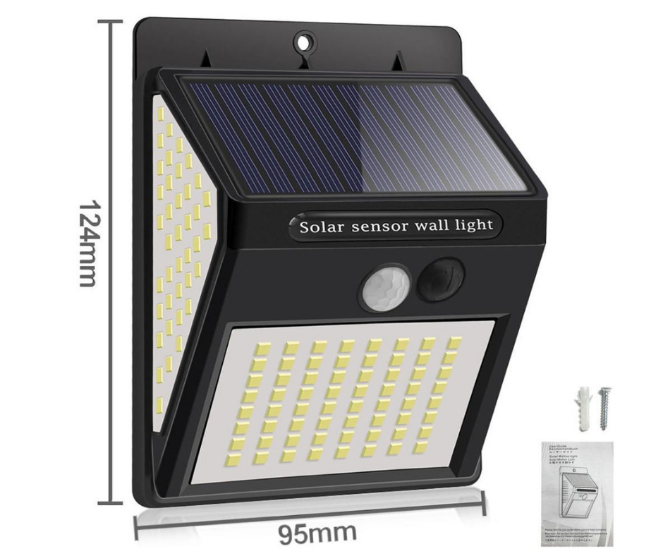 Starke Solar-LED-Bewegungsmelderlampe - Helles Licht ohne Kabel | Karnz