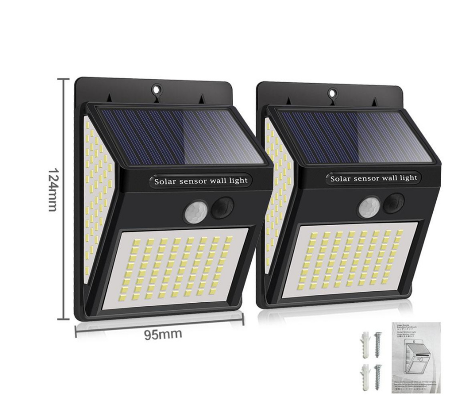 Starke Solar-LED-Bewegungsmelderlampe - Helles Licht ohne Kabel | Karnz
