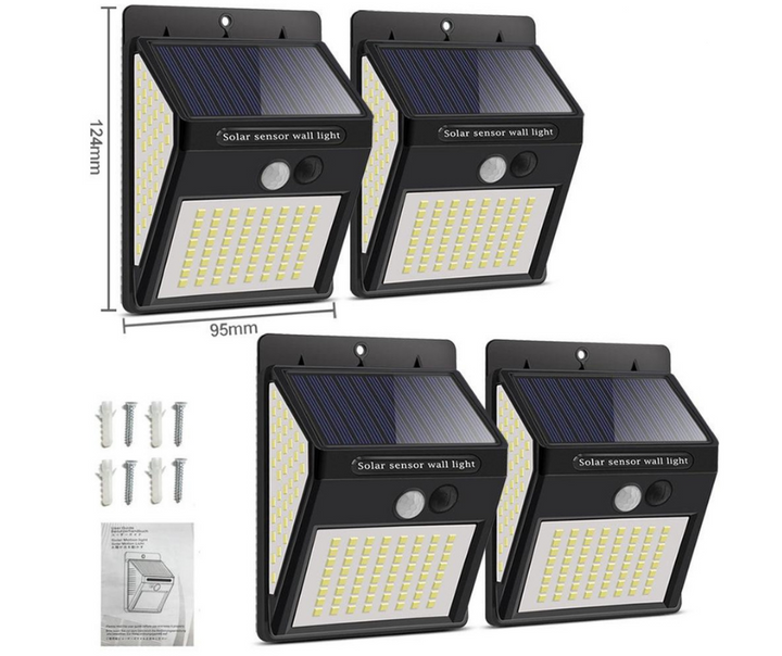 Starke Solar-LED-Bewegungsmelderlampe - Helles Licht ohne Kabel | Karnz