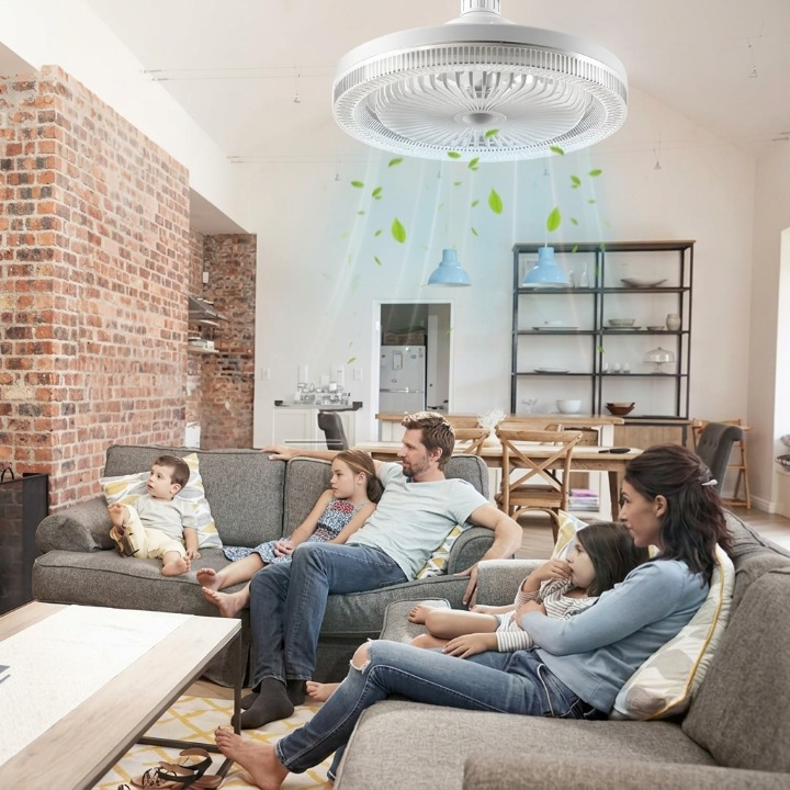 LED-Deckenventilator zur Schraubmontage – Kein Elektriker erforderlich, mit Fernbedienung | Karnz